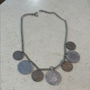 VINTAGE European Coin Necklace